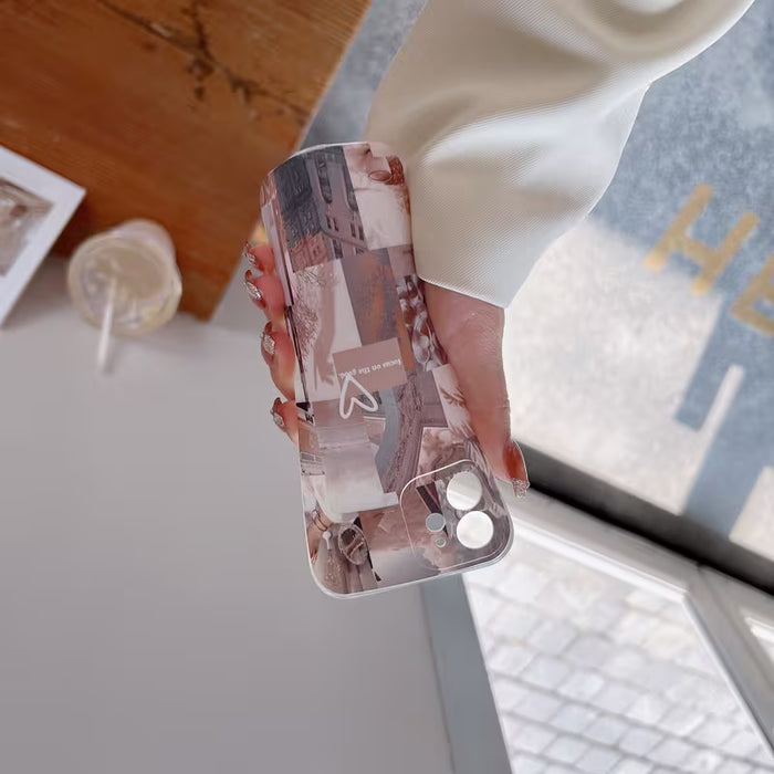 Funda para Teléfono - Una Carcasa Transparente Estilo Rompecabezas para iPhone 12 pro max