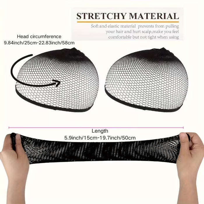 6 Gorros de malla universal de alta elasticidad y duradero