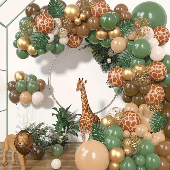 97 Piezas de Globos con Tema Safari