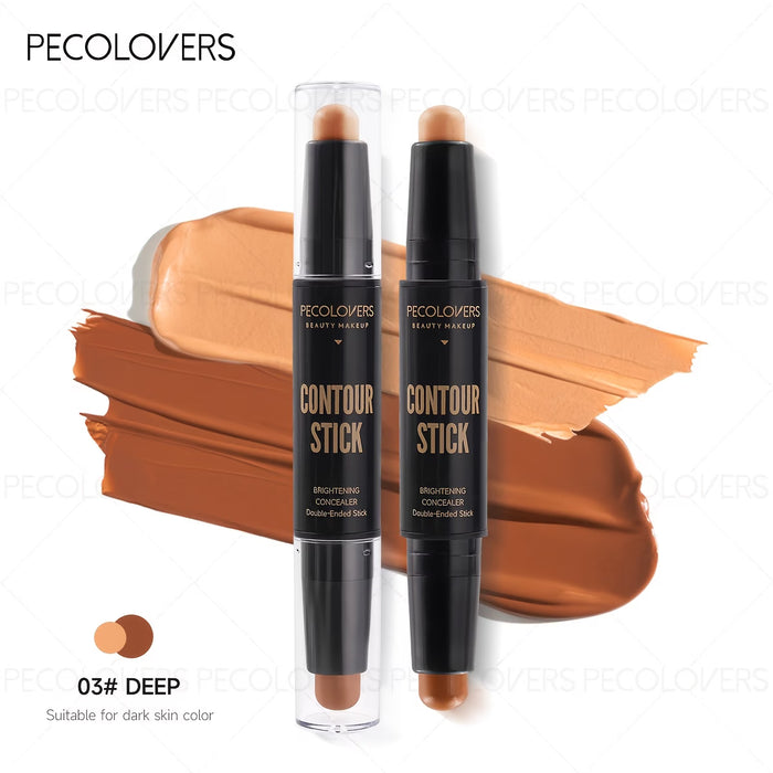 1 Barra de Corrector y Contorno Doble de Pecolover Impermeable
