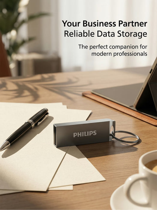 Memoria USB PHILIPS de aleación de zinc, disponible en múltiples capacidades de 128GB