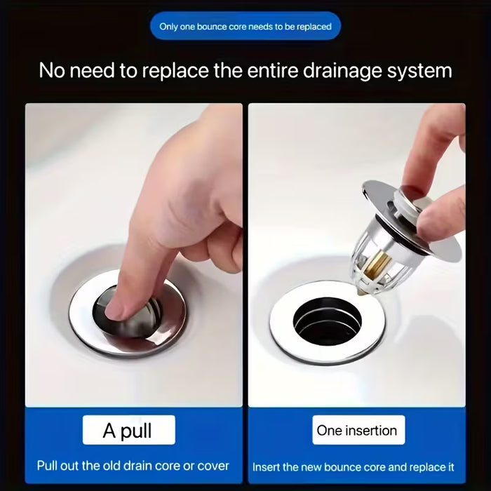 1 Pieza De Tapón de desagüe universal para lavabo de baño de fácil instalación