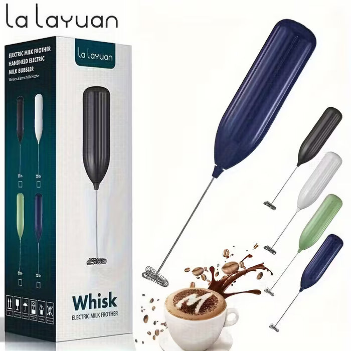 LALAYUAN Espumador de Leche Eléctrico - Batidor de Leche Portátil