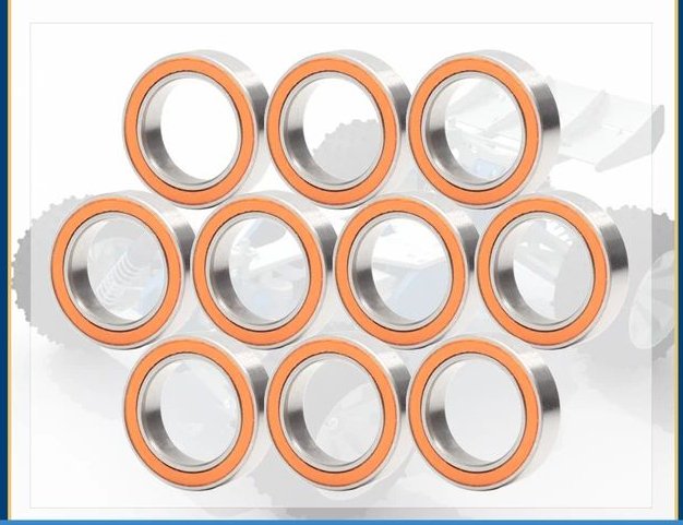 ABEC - 7 de rodamiento 6700RS (10 piezas), sección delgada, sellada naranja - Quierox - Tienda Online