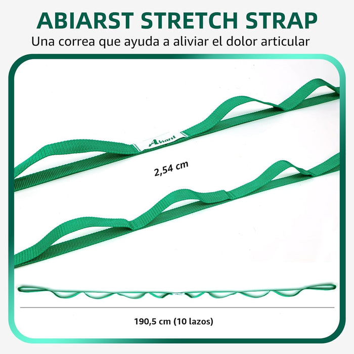 Abiarst - Correa elástica para yoga para terapia física, banda elástica de 10 bucles - Quierox - Tienda Online