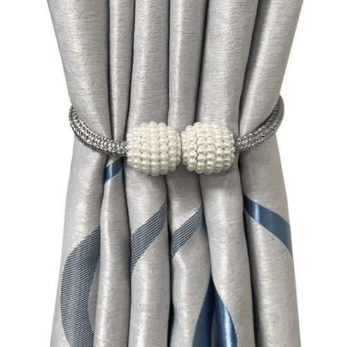Abrazaderas magnéticas para cortinas, soporte con pompón - Quierox - Tienda Online