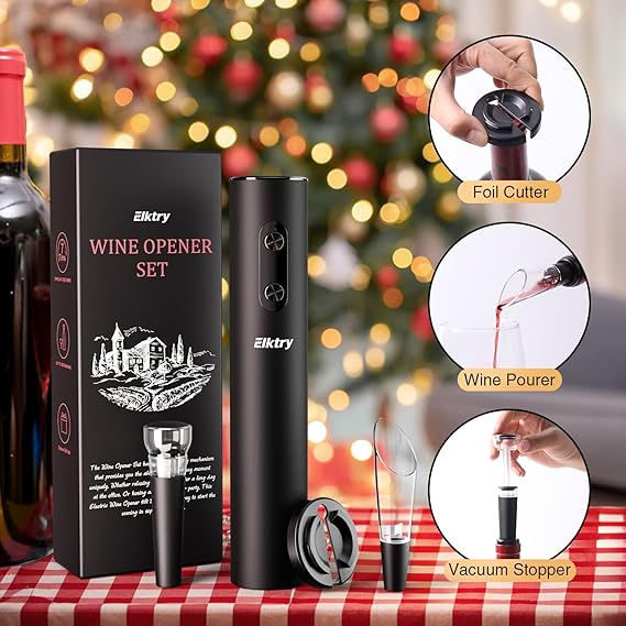 Abridor de vino eléctrico, abrebotellas de vino eléctrico - Quierox - Tienda Online