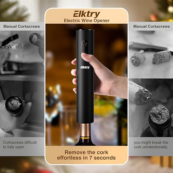 Abridor de vino eléctrico, abrebotellas de vino eléctrico - Quierox - Tienda Online