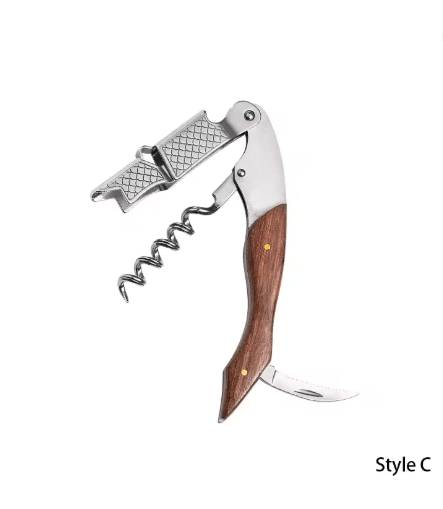 Abridor de vino tinto/cerveza, cuchillo multifuncional de caballito de mar de acero inoxidable - Quierox - Tienda Online