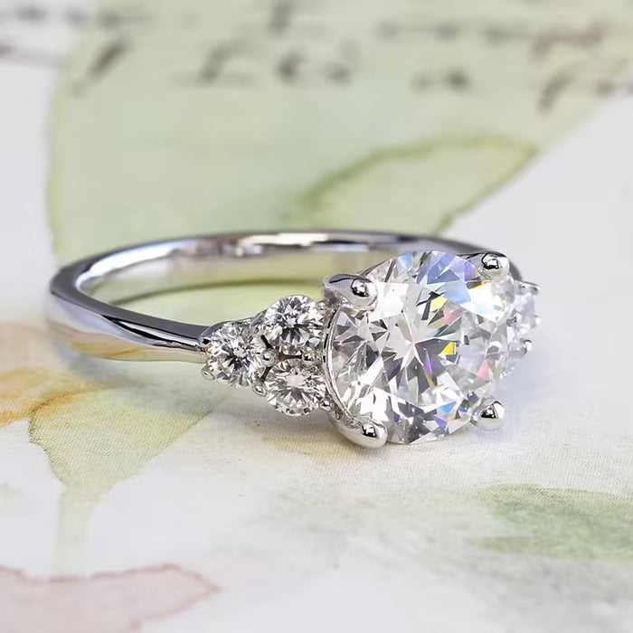 Anillo pequeño individual para mujer, exquisito y duradero, atemporal