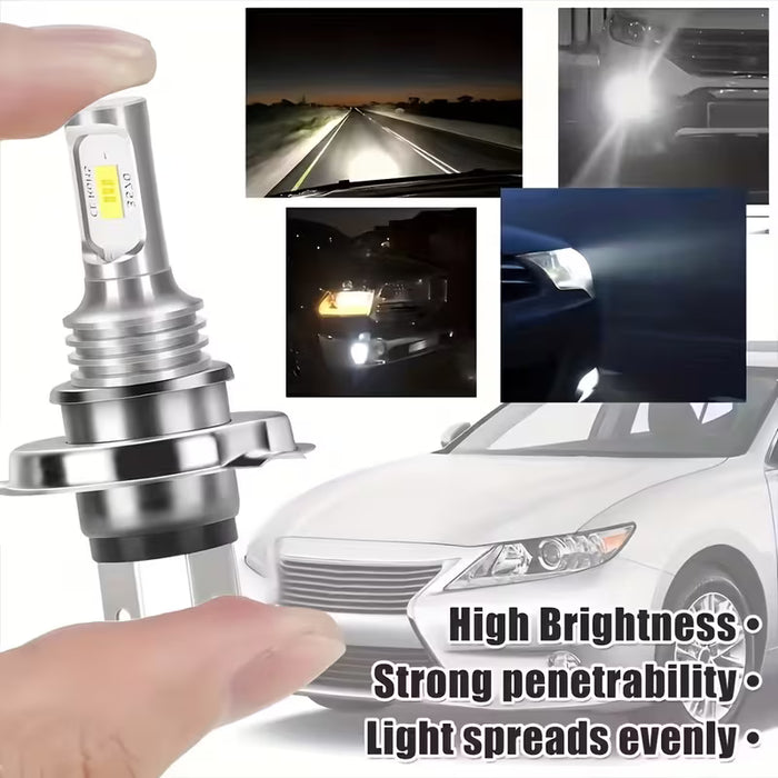 2pcs Bombillas LED Azul Hielo 8000K para Faros de Luz Alta y Baja Antiniebla