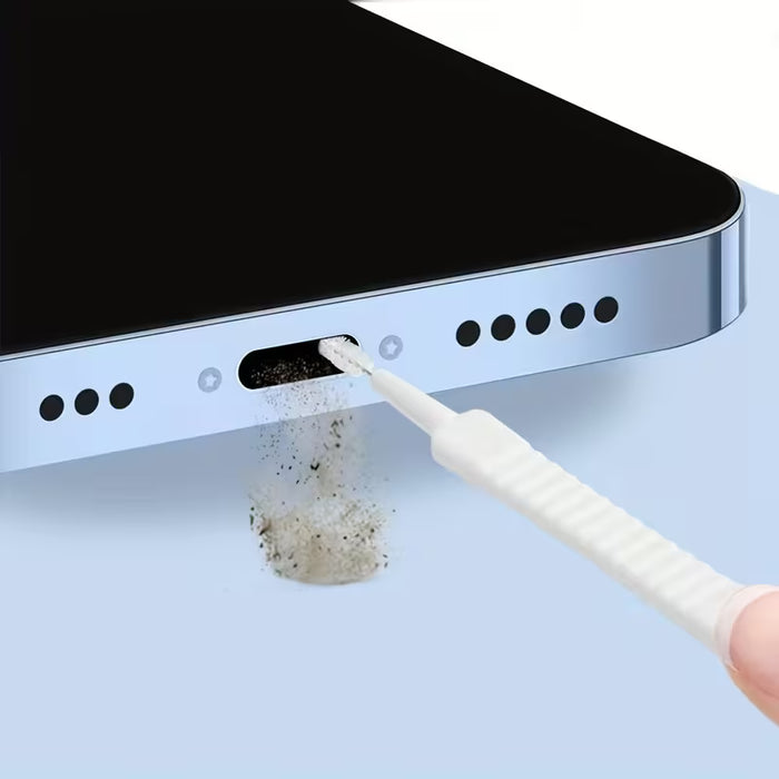 10pcs de Mini Cepillo De Limpieza Flexible Para Puertos De Carga Móviles
