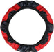 Accesorio de Coche, Cubierta de Volante de Cuero Negro y Rojo Antideslizante Para 15" - Quierox - Tienda Online