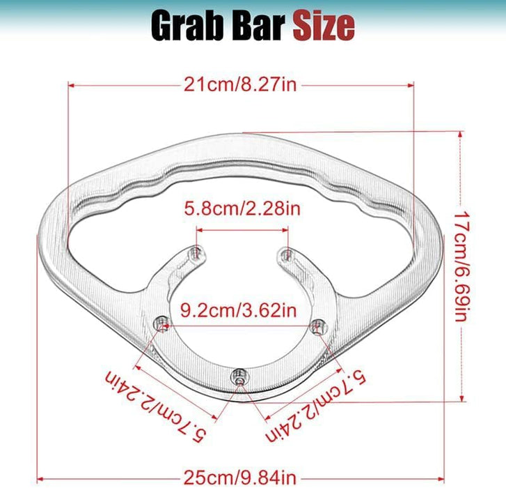 Accesorios de motocicleta para pasajeros con agarre de mano para Yamaha - Quierox - Tienda Online