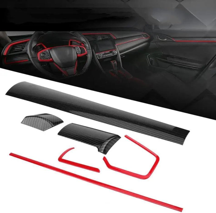 Accesorios el Interior Coche 6 Uds De Fibra De Carbono - Quierox - Tienda Online