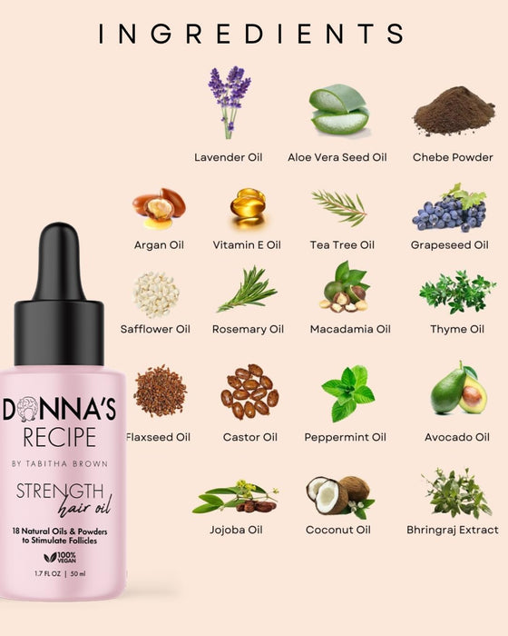 Aceite capilar fortalecedor con receta de Donna de Tabitha Brown - Quierox - Tienda Online