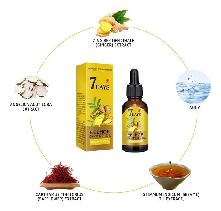Aceite De Jengibre Para El Crecimiento Del Cabello De 7 Días - Quierox - Tienda Online