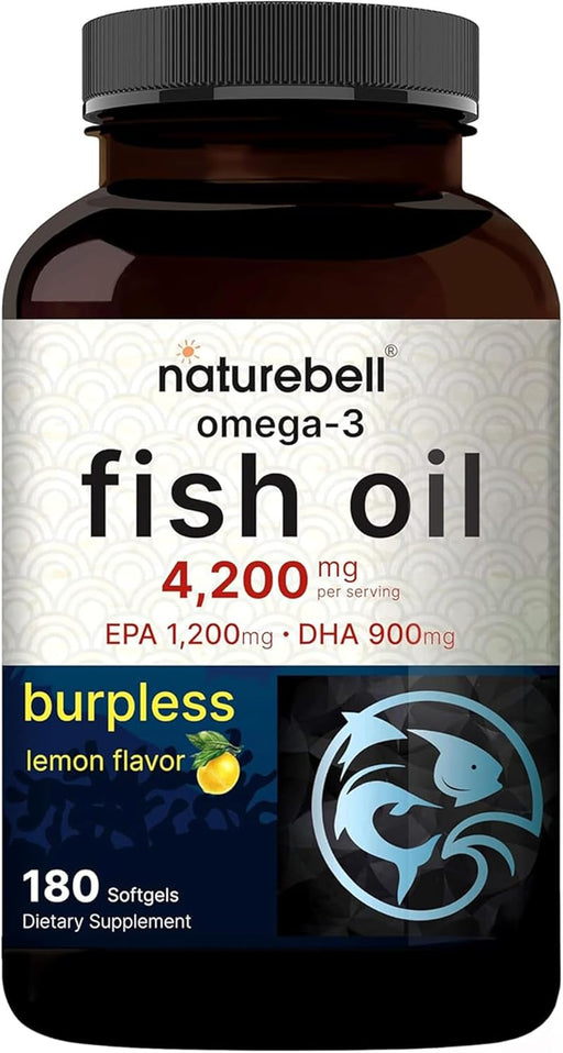 Aceite de pescado Omega 3 de 4,200 mg, 180 cápsulas - Quierox - Tienda Online