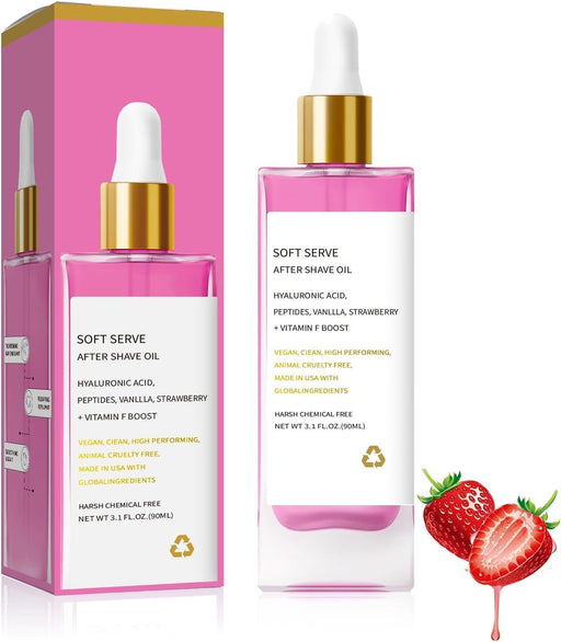 Aceite para después del afeitado con sabor a fresa y vainilla, sabor suave para mujeres - Quierox - Tienda Online