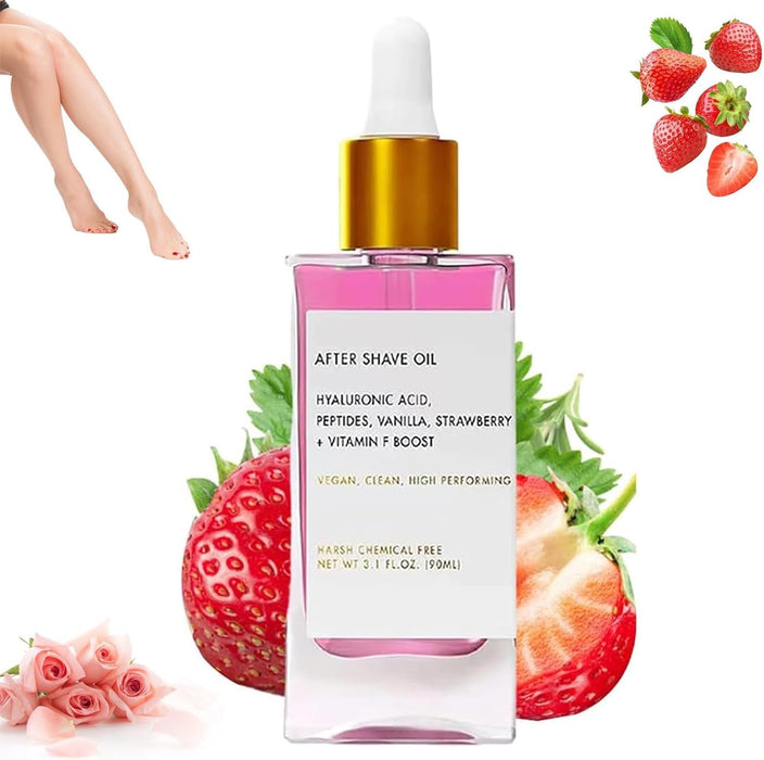 Aceite para después del afeitado con sabor a fresa y vainilla, sabor suave para mujeres - Quierox - Tienda Online