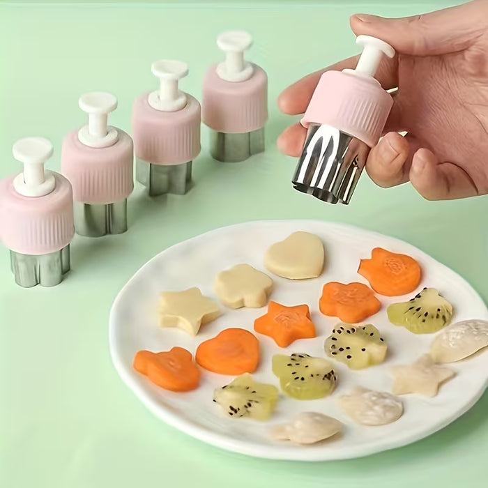 SHEIN Juego de 5 Cortadores de Galletas de Frutas y Mariposas