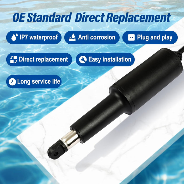 Actuador de flaps para barcos Fexhull 15054 - 001, compatible con Lenco Marine longitud 86724003 - Quierox - Tienda Online