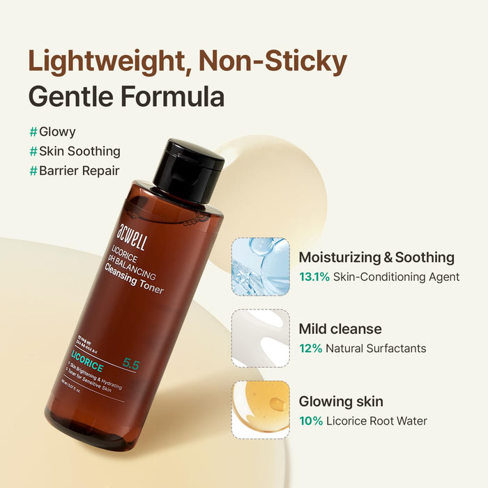 ACWELL Tónico limpiador equilibrante de pH de regaliz, 5.1 onzas líquidas - Quierox - Tienda Online