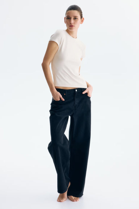 H&M Camiseta ajustada de microfibra