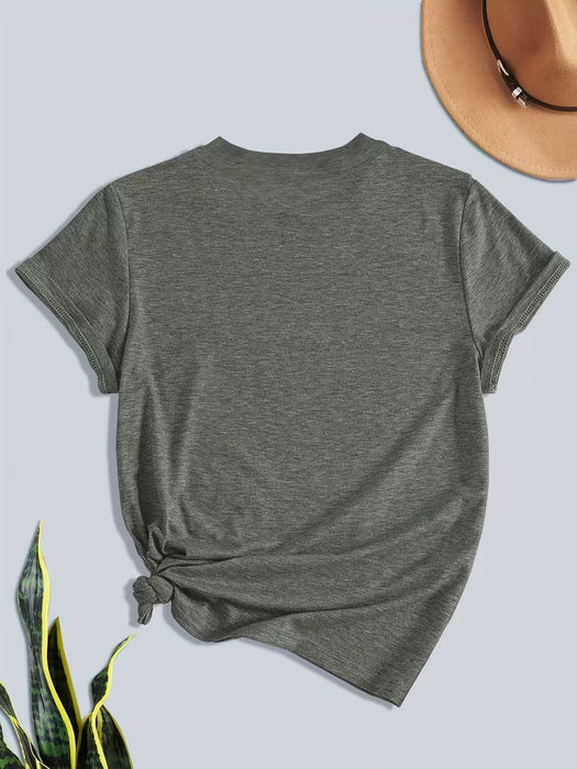 Camiseta Gráfica de Halloween para Mujer, Tejido Transpirable y Elástico