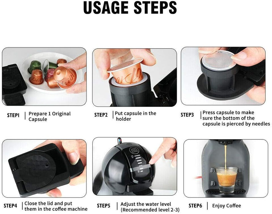 Adaptador convertidor de cápsulas de café RECAFIMIL para Nespresse - Quierox - Tienda Online