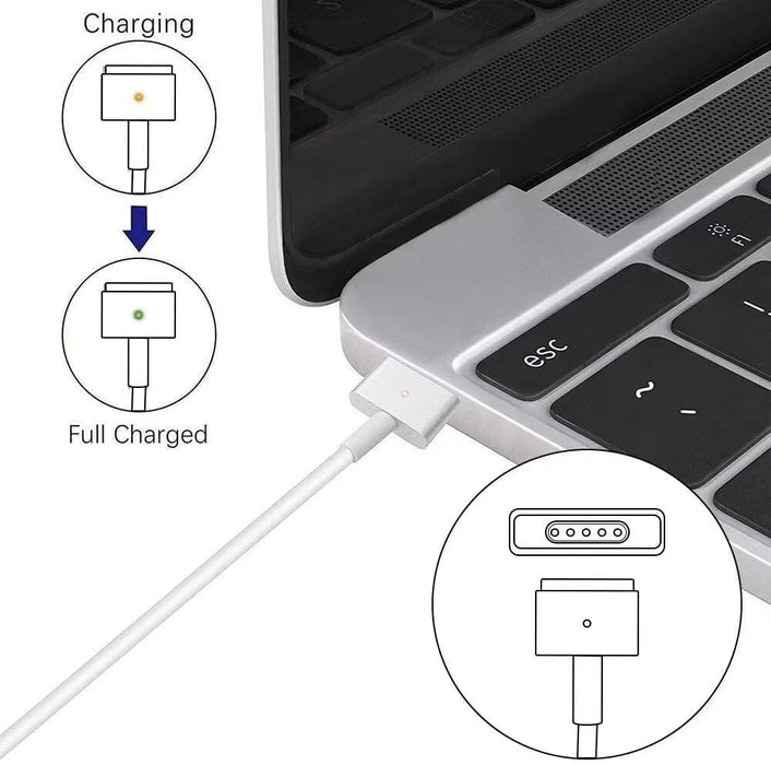 Adaptador de corriente para cargador Mac Book de 85 W (punta T) - Quierox - Tienda Online
