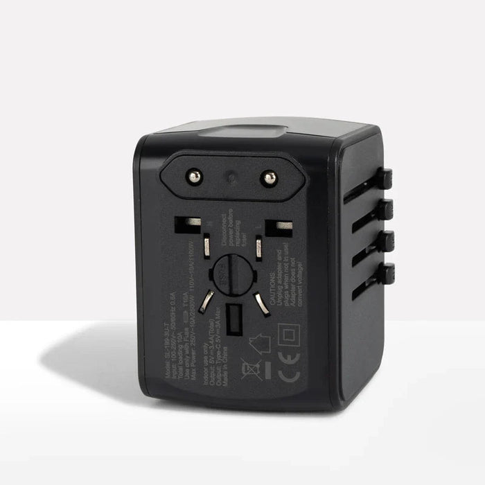 Adaptador de corriente universal internacional para viajes SL - 199 - 3U - T - Quierox - Tienda Online