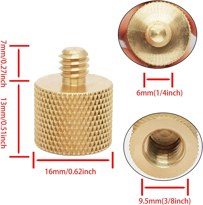 Adaptador de tornillo de cámara de latón Adaptador de tornillos macho de 1/4 " - Quierox - Tienda Online