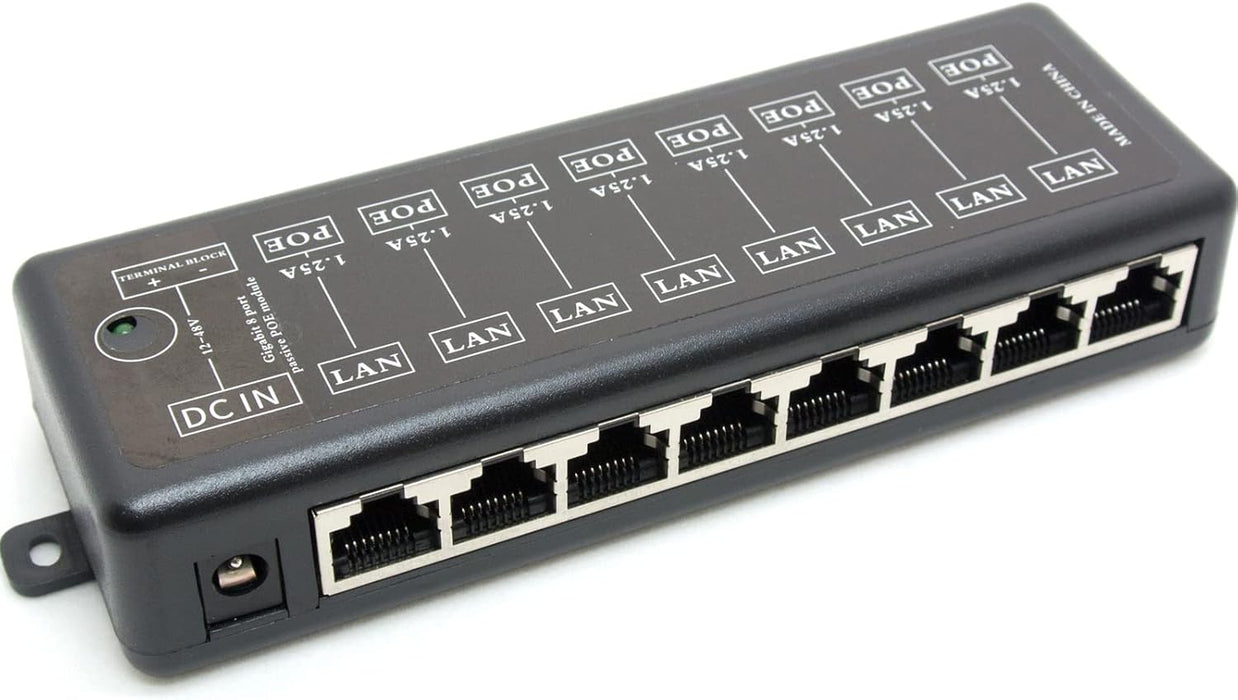 Adaptador Ethernet Midspan con inyector PoE pasivo - Quierox - Tienda Online