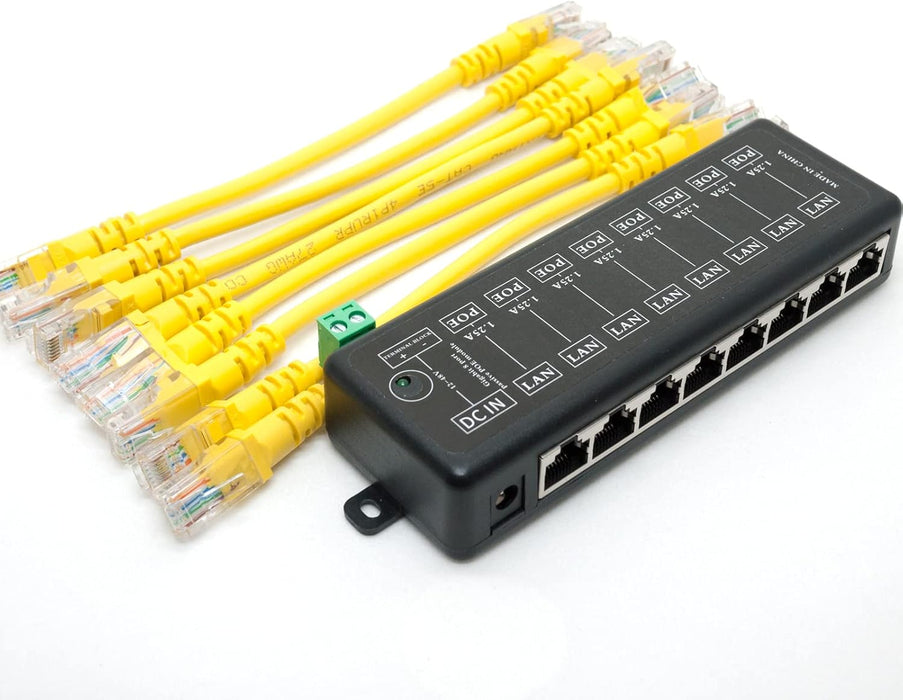 Adaptador Ethernet Midspan con inyector PoE pasivo - Quierox - Tienda Online