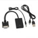 Adaptador HDMI a VGA Calidad HD con Cable de Alimentación USB - Negro - Quierox - Tienda Online