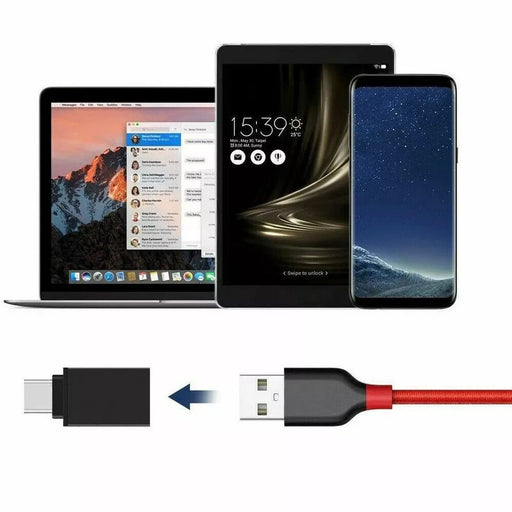 Adaptador Otg Usb Hembra A Tipo C Macho, Color Negro, 3 Piezas - Quierox - Tienda Online