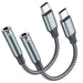 Adaptador USB tipo C a conector para auriculares de 3,5 mm (paquete de 2) - Quierox - Tienda Online