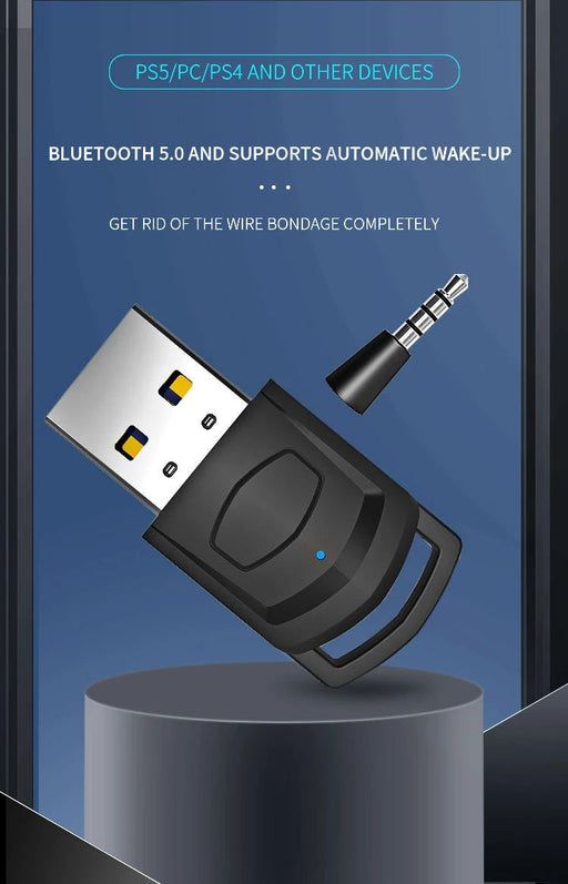 Adaptador USB Transmisor Bluetooth 4.0 para PS4 Playstation Auriculares Bluetooth Receptor Dongle para Auriculares - Quierox - Tienda Online