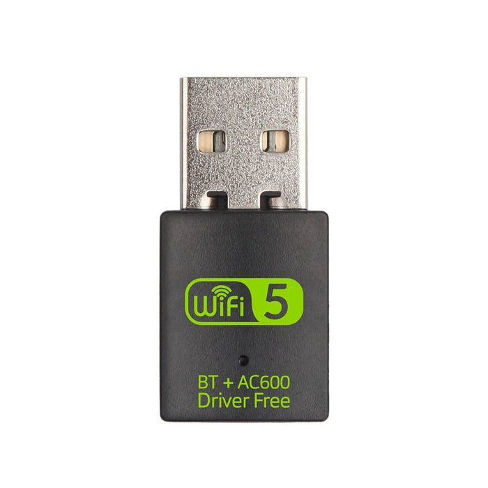 Adaptador USB WiFi de 600 Mbps compatible con Bluetooth, sin necesidad de controladores - Quierox - Tienda Online