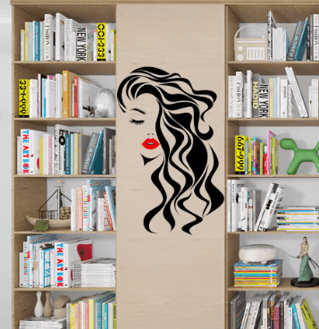 Adhesivo de pared de cara femenina de belleza - Quierox - Tienda Online