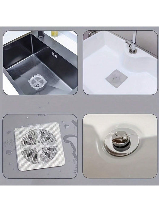 Adhesivo para desagüe de suelo para cocina y baño, evita que entren pelos e insectos, 10 PIEZAS - Quierox - Tienda Online