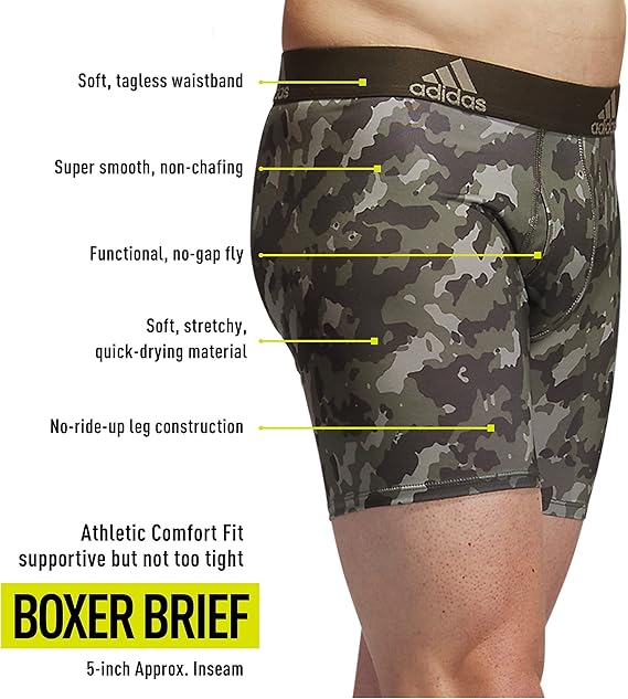 Adidas Calzoncillos tipo bóxer Performance para hombre, 1 paquete - Quierox - Tienda Online