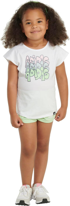 Adidas Conjunto de camiseta y pantalones cortos deportivos para niña - Quierox - Tienda Online
