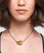 ADORNIA Collar ajustable con forma de lágrima dorada y cordón negro resistente al deslustre - Quierox - Tienda Online