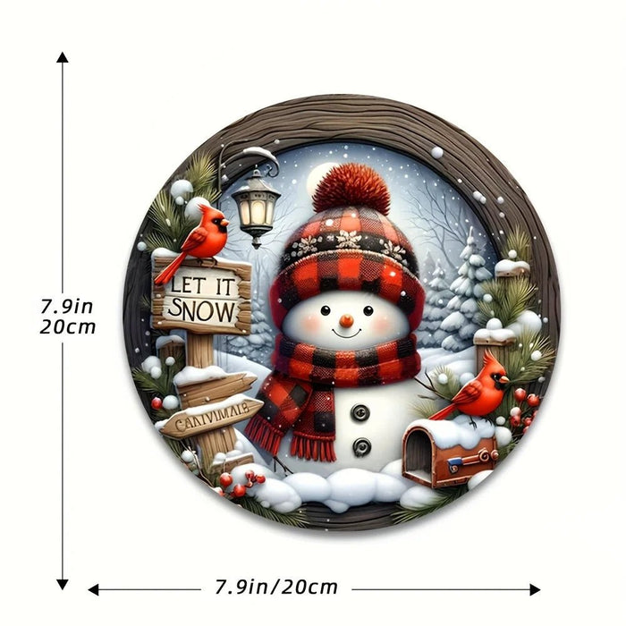 Adorno colgante de puerta de pared de corona de Navidad de 7,9" - Quierox - Tienda Online