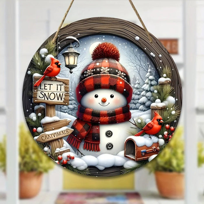 Adorno colgante de puerta de pared de corona de Navidad de 7,9" - Quierox - Tienda Online