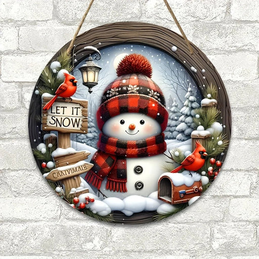 Adorno colgante de puerta de pared de corona de Navidad de 7,9" - Quierox - Tienda Online