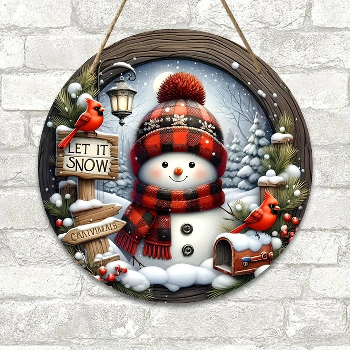 Adorno colgante de puerta de pared de corona de Navidad de 7,9" - Quierox - Tienda Online