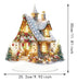 Adorno de acrílico de casa de nieve, figura navideña coleccionable - Quierox - Tienda Online